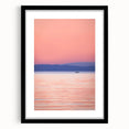 Extra large, colorful abstract art print of Lake Michigan, featuring vibrant blue and green hues on a textured canvas.
