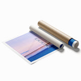 Extra large floral art on rolled print depicting Michigan's Upper Peninsula, in muted earth tones.
