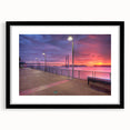 Abstract art print featuring vibrant, textured colors representing a Mississippi landscape on a large framed canvas.