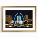 Extra large framed abstract art print depicting the St.