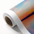 Art deco poster of Long Island featuring pastel shades on rolled canvas, ideal for nursery wall art.