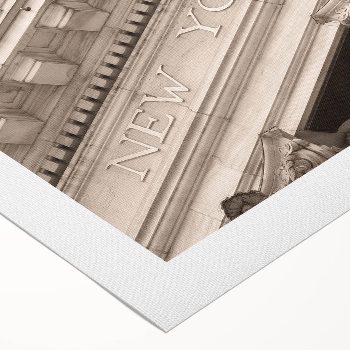 Art deco poster of Wall Street scene in monochrome shades on rolled canvas, suitable for dining room wall art.