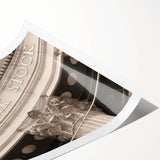 Extra large wall art featuring line art flowers in black and white, ideal for large living room decor.