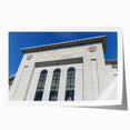 Extra large rolled print of New York City's Yankee Stadium with muted gray tones, ideal for art wall dining room.