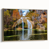 Framed canvas of a vintage-style Oklahoma landscape in muted earth tones, ideal for bedroom wall decor.