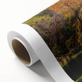Art deco poster of Oklahoma scenery in pastel shades on rolled canvas, ideal for nursery wall art.