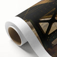 Art deco poster of Philadelphia skyline in pastel shades on rolled canvas, ideal for nursery wall art.