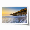 Rolled print of Charleston scenery with pastel floral designs, ideal for art wall dining room or classy bathroom wall art.