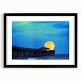 Extra large, textured abstract art print of colorful, swirling patterns on a black framed canvas.