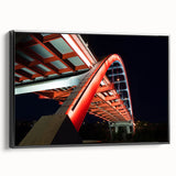 Black and white framed canvas of Nashville landscape, ideal for bedroom wall art.