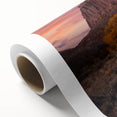 Art deco poster of Capitol Reef in Utah with soft earth tones on rolled canvas, ideal for nursery wall art.