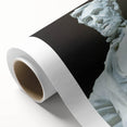 Art deco poster of Washington DC Lincoln Memorial in muted gray tones on rolled canvas, ideal for nursery wall art.