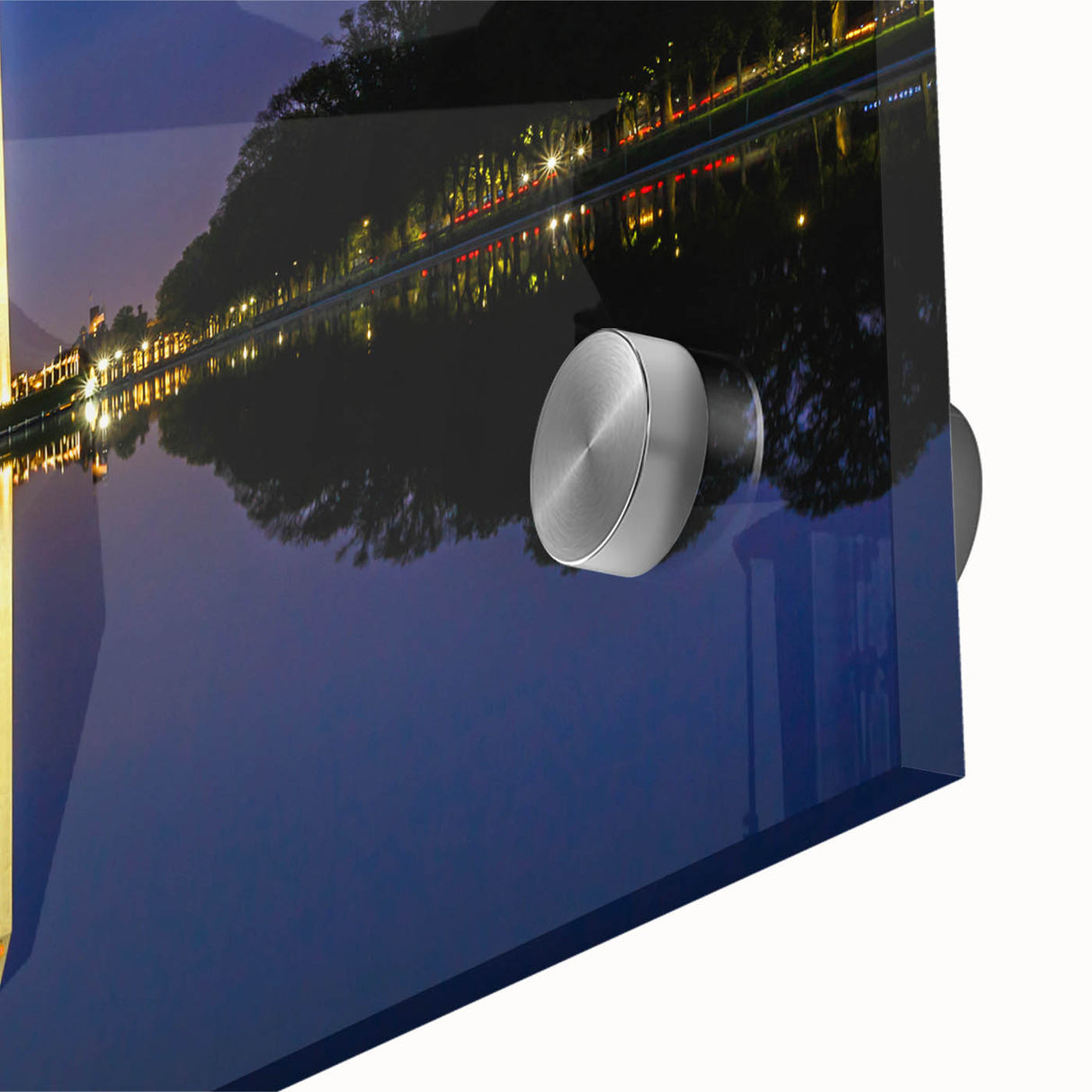 Acrylic print of Washington DC monument in abstract style with muted tones, ideal for dining room art.