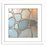 Abstract geometric frame with a white mat, showcasing a modern design. Ideal for enhancing contemporary interiors, this frame adds elegance to any wall decor.
