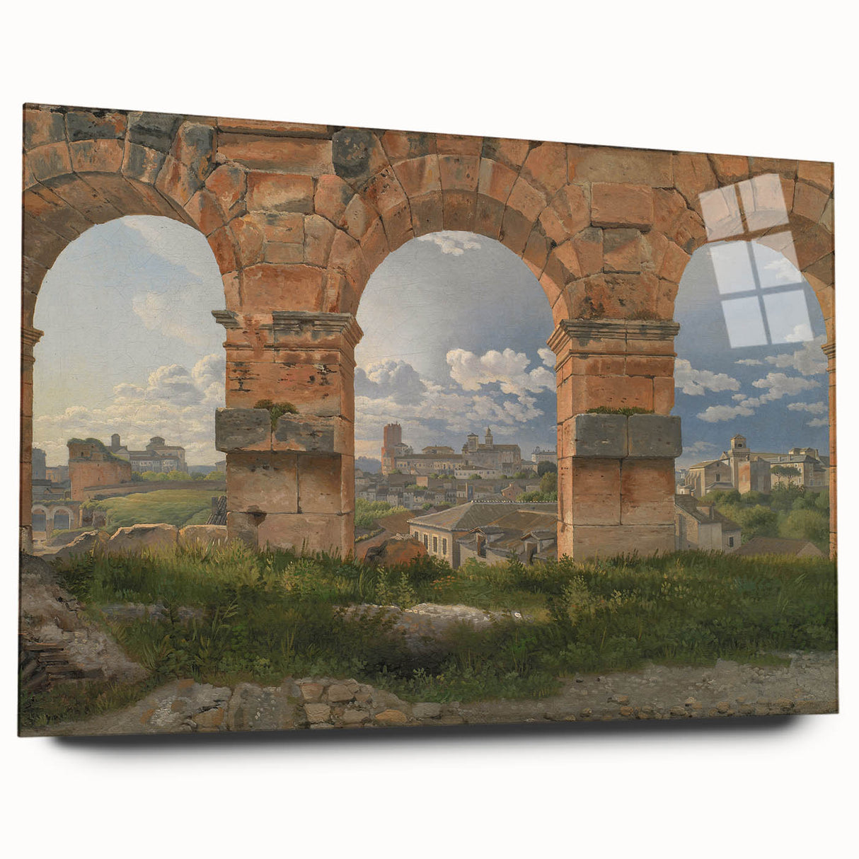 Neoclassical Landscape Art Print - Colosseum View by Eckersberg