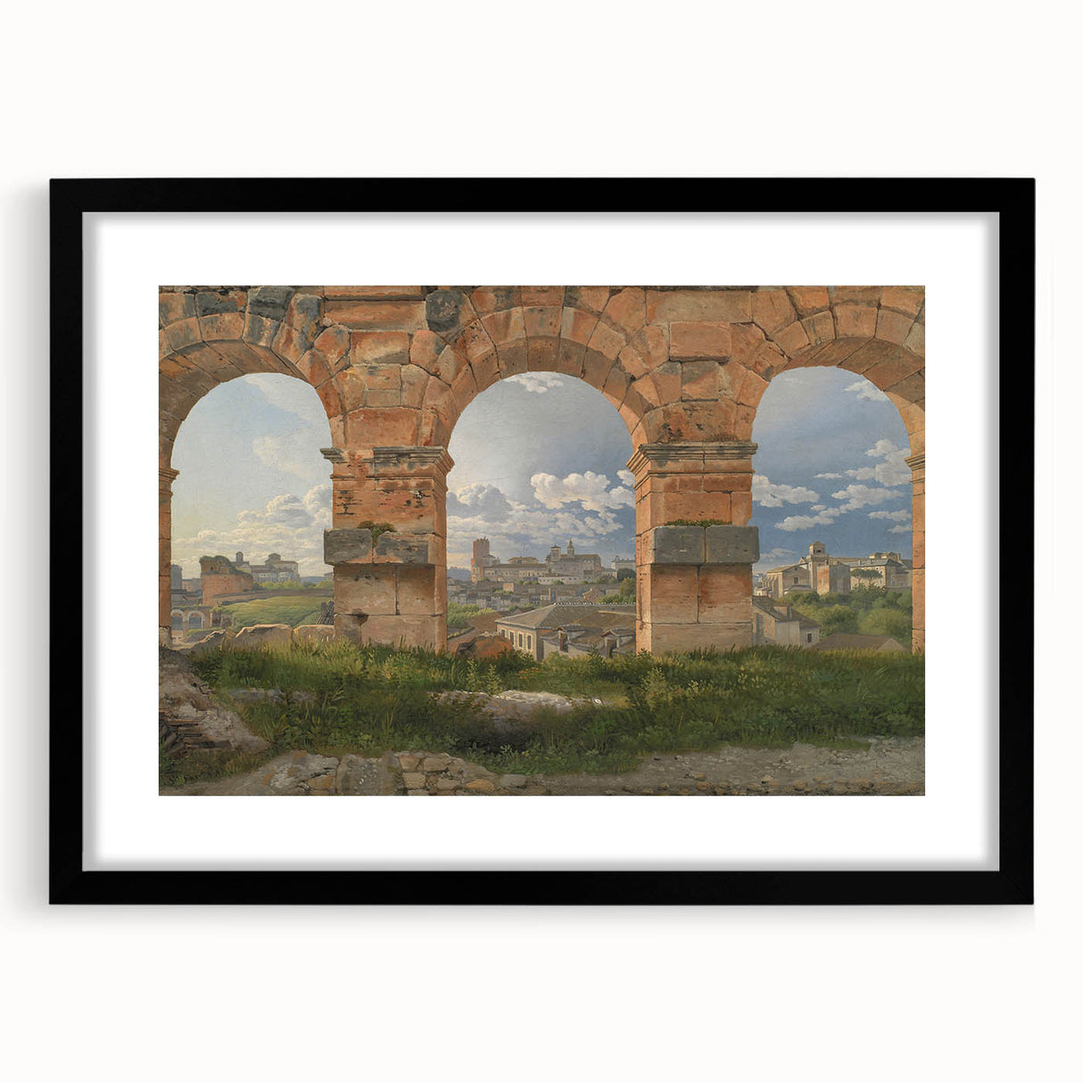 Neoclassical Landscape Art Print - Colosseum View by Eckersberg