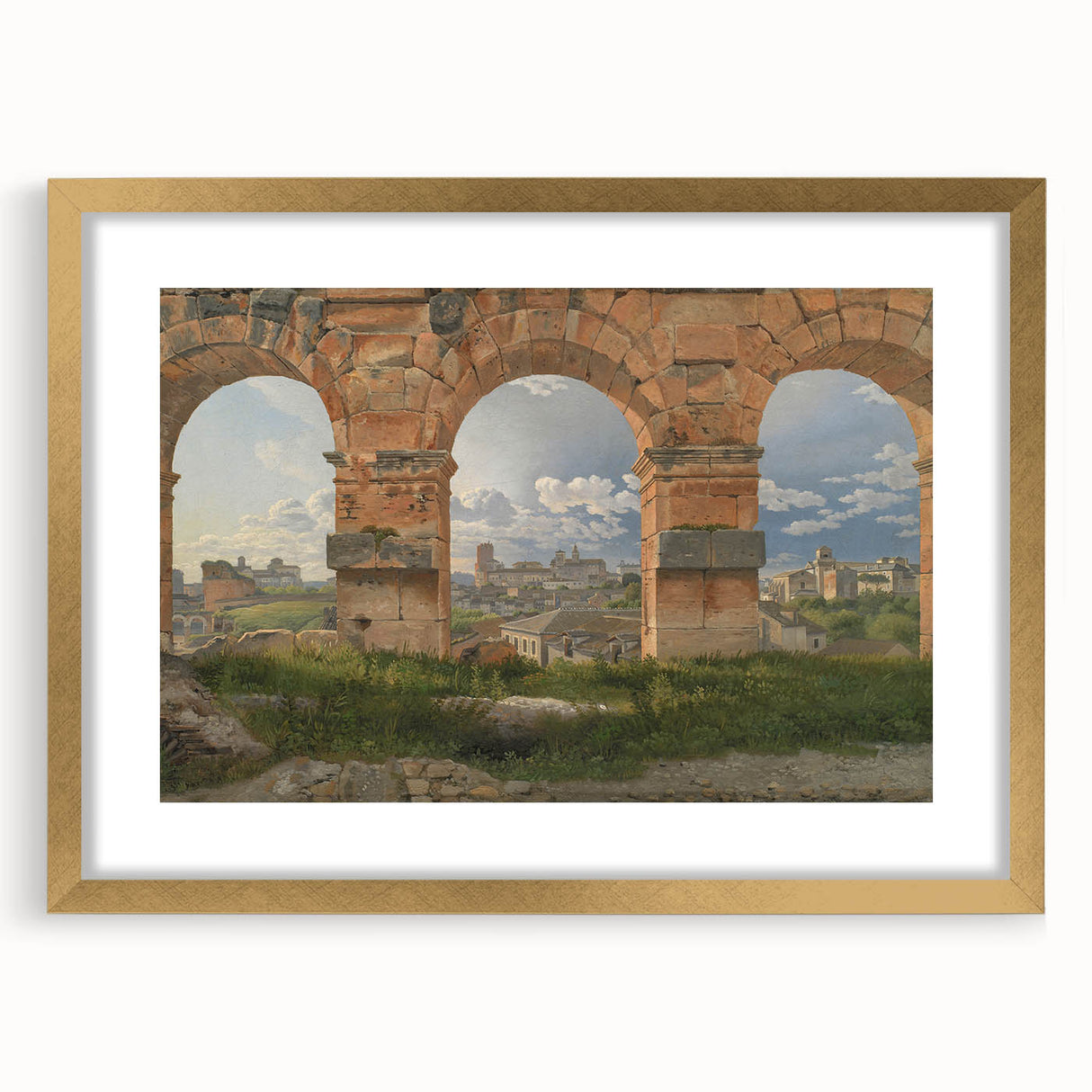 Neoclassical Landscape Art Print - Colosseum View by Eckersberg