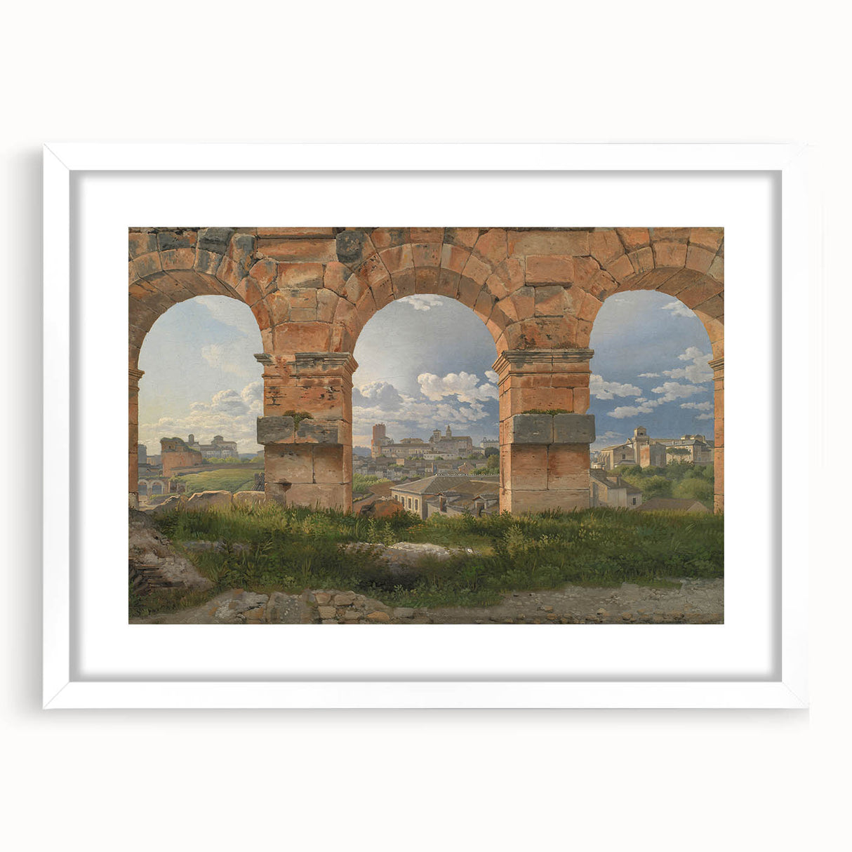 Neoclassical Landscape Art Print - Colosseum View by Eckersberg