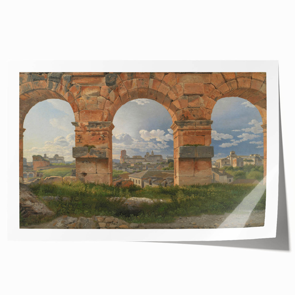 Neoclassical Landscape Art Print - Colosseum View by Eckersberg