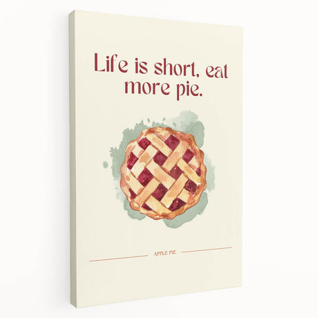 Large canvas print featuring an array of detailed pastries in soft brown and beige tones, ideal for kitchen wall art.