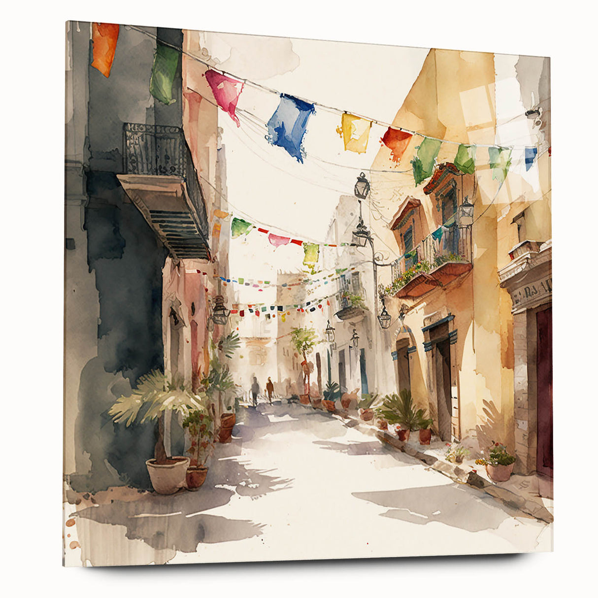 Cinco de Mayo Art Prints - Colorful Mexican Street Scene Wall Decor