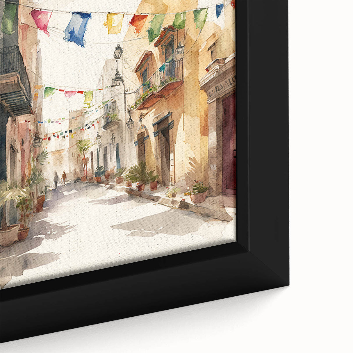 Cinco de Mayo Art Prints - Colorful Mexican Street Scene Wall Decor