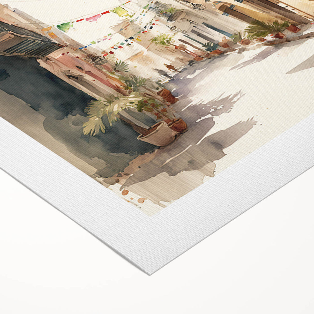 Cinco de Mayo Art Prints - Colorful Mexican Street Scene Wall Decor