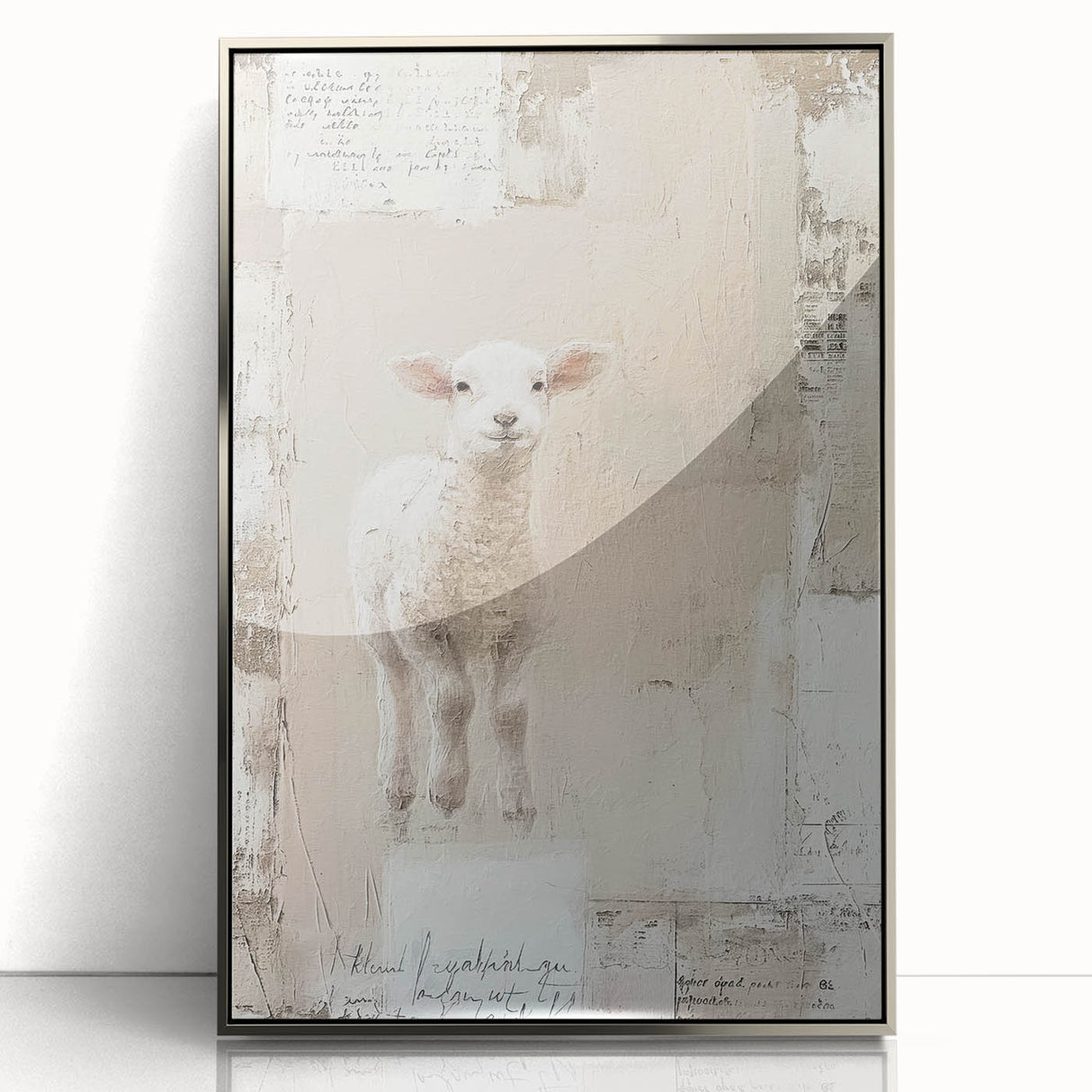 Charming Lamb - Easter Wall Art, Easter Canvas Prints, Home Decor