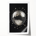 Silver Disco Ball Party Art - New Year's Eve Wall Art Print