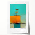 Rolled print of a Mark Rothko-inspired abstract design in deep red and orange tones, suitable for art wall dining room.