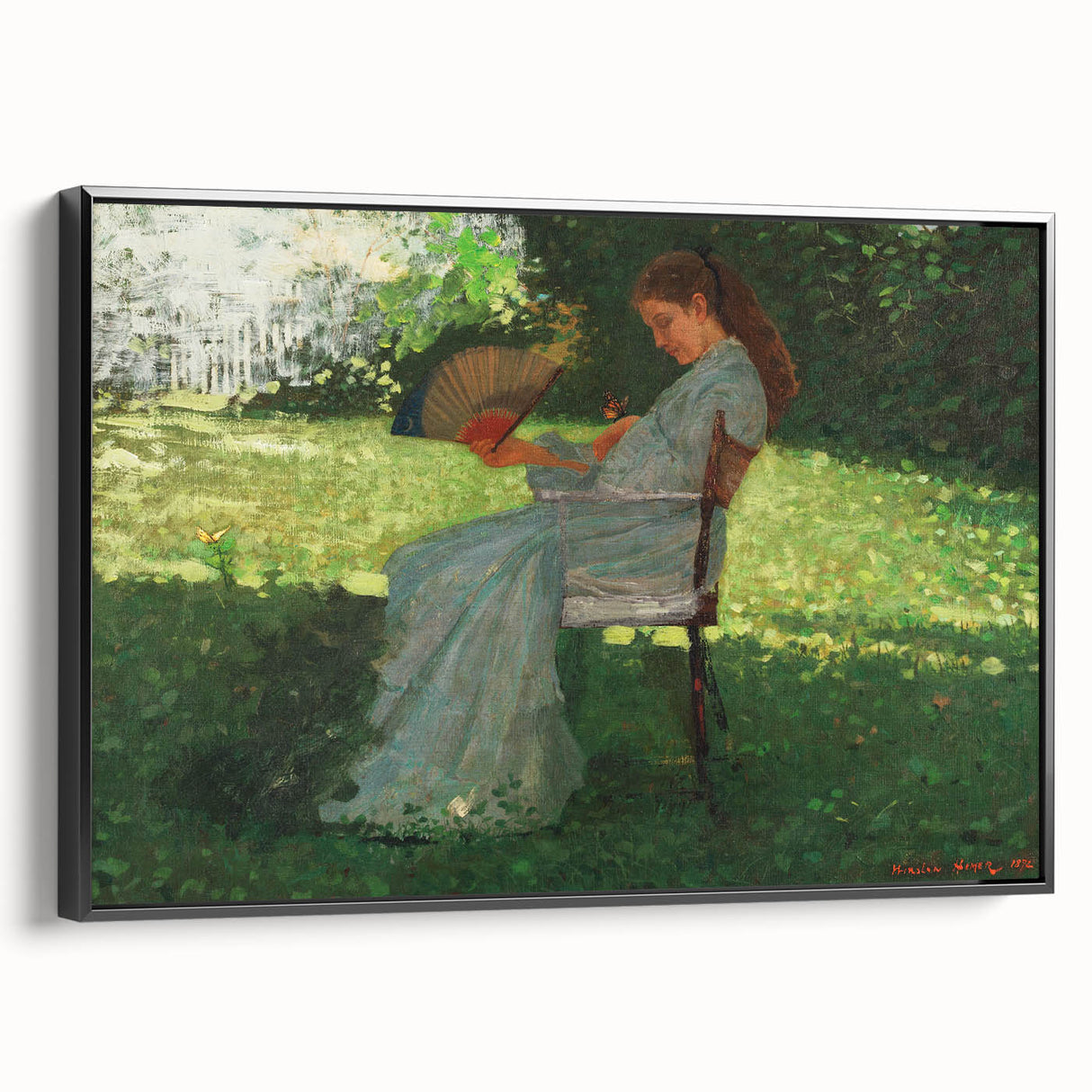 Realism Art Print – The Butterfly by Winslow Homer | Realistic Wall Art