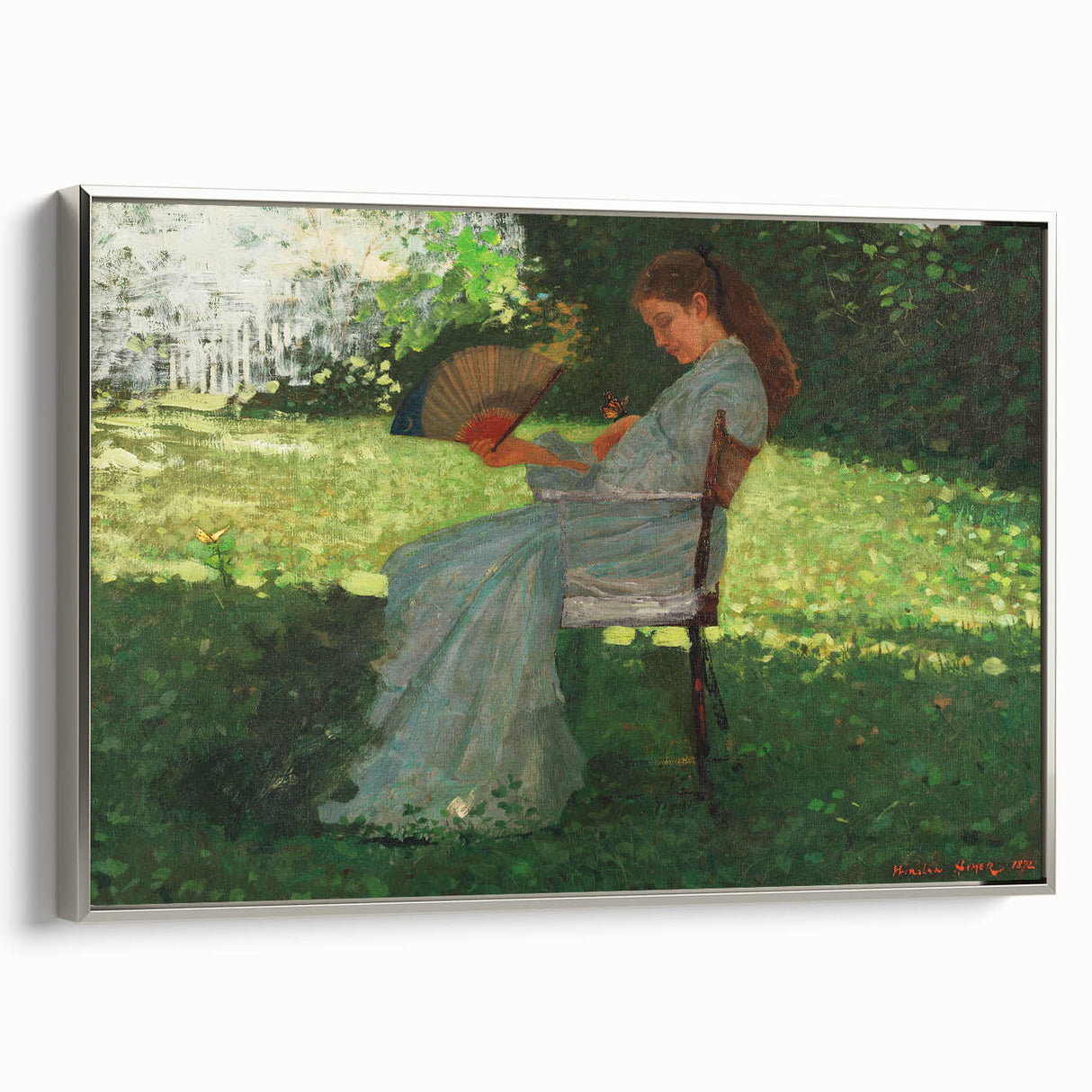 Realism Art Print – The Butterfly by Winslow Homer | Realistic Wall Art