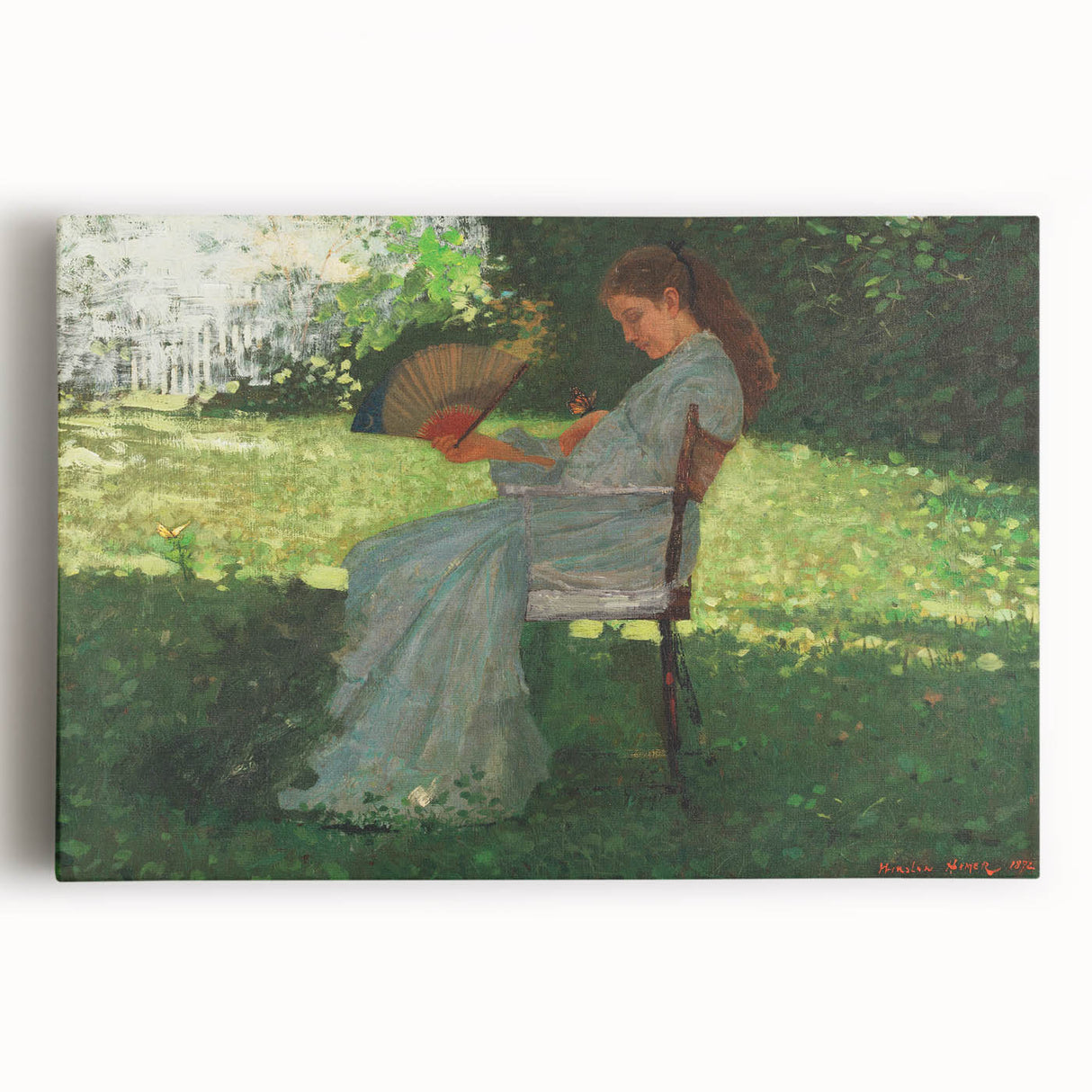 Realism Art Print – The Butterfly by Winslow Homer | Realistic Wall Art
