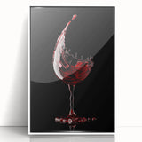 Wine Splash Elegance - Framed Kitchen Prints for Modern Decor