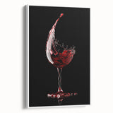 Wine Splash Elegance - Framed Kitchen Prints for Modern Decor