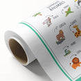Jungle Animals Kids Educational Wall Art – Learning Poster