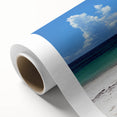 Art Deco poster of African scenery, featuring a savannah landscape on rolled canvas, ideal for nursery wall art.