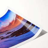 Extra large wall art featuring line art flowers in a South African scenery, printed on rolled canvas.