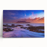 Large black and white acrylic print of African scenery on canvas, ideal for kitchen wall art.