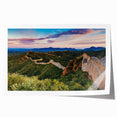 Extra large rolled print of the Great Wall of China in muted earth tones, ideal for art wall dining room.