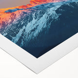 Art deco poster featuring a stylized Indian landscape in muted earth tones on rolled canvas, suitable for dining room decor.