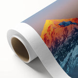 Art Deco poster of an Indian scenery with pastel shades on rolled canvas, ideal for nursery wall art.