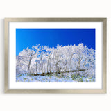 Textured abstract art print of a Korean landscape in muted earth tones on a framed canvas, ideal for bedroom art.