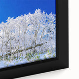 Extra large framed canvas featuring a textured, colorful Korean landscape in black, ideal for living room decor.