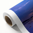 Art Deco style poster of a Philippine landscape in pastel colors on rolled canvas, ideal for nursery wall art.