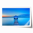 Rolled print of Perth, Australia scenery with soft pastel colors, ideal for art wall dining room.