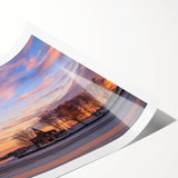 Extra large wall art featuring line art flowers in pastel shades on rolled canvas, ideal for large living room decor.