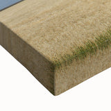 Large art of a black and white Saskatchewan landscape on stretched canvas, ideal for bedroom wall decor.