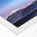 Art deco poster of Yukon scenery on rolled canvas, featuring muted earth tones, ideal for dining room wall art.