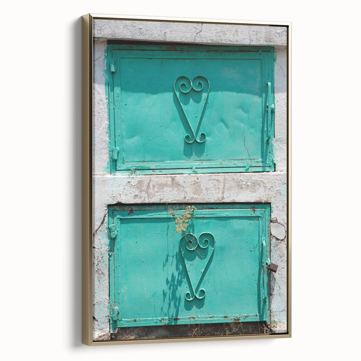 Vintage poster art of a Caribbean scene on a framed canvas, highlighting vibrant colors, ideal for living room decor.